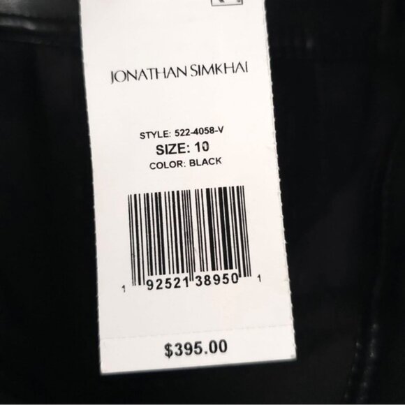 NWT JONATHAN SIMKHAI Faux Leather Wide Leg Pants STYLE 522-4058-V Jamie Size 10 - Picture 15 of 15
